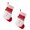 Big headed old man, variant on Tizuqe Set of 2 Christmas Theme Stocking Knitted Present Bag Santa/Snowman/Elk Christmas Socks Festives Mantels Accessory