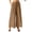 Dark Khaki, variant on Wide Leg Palazzo Pants for Women Dressy Summer Casual Elastic Waist Lounge Long Trousers with Pocket Dark Khaki-E1