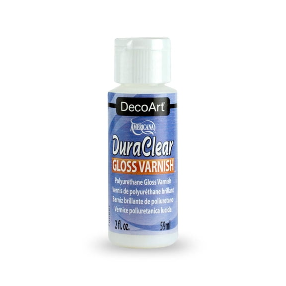 DecoArt DuraClear Gloss Varnish, 2 fl oz, Clear Acrylic Sealer for Art, Crafts & Décor