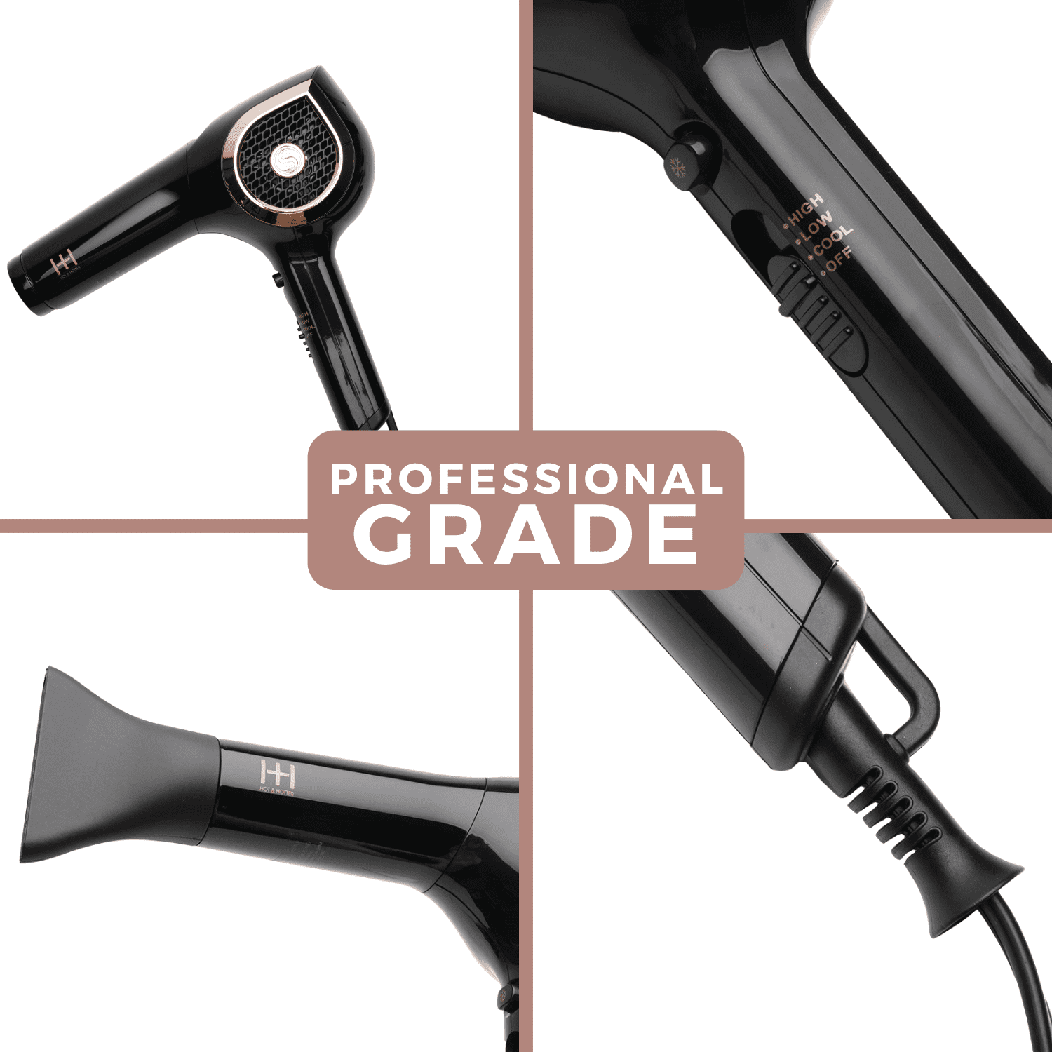 Hot Hotter Ceramic Ionic Turbo 3000 Hair Dryer
