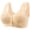 Beige-2, variant on Virmaxy Womens Wireless Bra Sexy Non Magnetic and Non Steel Ring Gathered Bra with Thin Cup and Adjustable Sexy Lace Bra Underwear Black-2 XXL