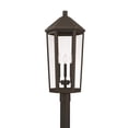 thumbnail image 2 of 3 Light Outdoor Post Lantern 12.5 High By 27.5 Wide Rain Or Shine Made For Coastal Environments-Oiled Bronze Finish Capital Lighting 926934Oz, 2 of 2