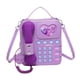 thumbnail image 5 of Bolso bandolera para teléfono, original bolso de hombro de PU con forma de teléfono, ideal para maquillaje y paraguas. Púrpura, 5 of 9