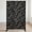Black/Dotted Line, variant on Kozyard Metal Privacy Screen 74" H x 47.2" W Decorative Outdoor Divider with Stand Panels Freestanding Screen Set for Deck Patio Balcony Garden Outdoor&Indoor(Black/Organic Fracture)