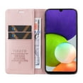 thumbnail image 6 of Decase Samsung Galaxy A22 5G Wallet Case, Premium Leather Kickstand Durable Magnetic Clase Folio with Credit Card Holder Slots Shockproof Cover For Samsung Galaxy A22 5G, Rosegold, 6 of 10