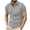Gray, variant on Men's Short Sleeve Dress Shirts Stretch Casual Quarter Button Down Shirts Solid formal Shirt Black L(L)