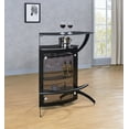 thumbnail image 5 of 3-Bottle Wine Rack Bar Unit Smoked and Black, 5 of 8