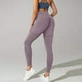 thumbnail image 2 of vigerkar Lifting Leggings for Women Gym Seamless Workout Leggings Mid Low Waist Tummy Control Yoga Pants Light Purple, M, 2 of 5