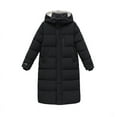 thumbnail image 5 of Megngio Cotton-padded Clothes Women's Winter Clothes Bread Clothes Leftward Over-the-knee Hooded Cotton-padded Jacket, 5 of 5