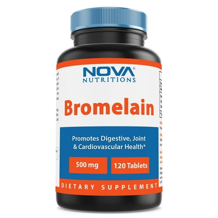 Bromelain 60 Tablets - Nova Nutritions Bromelain 500 mg - 120 Tablets