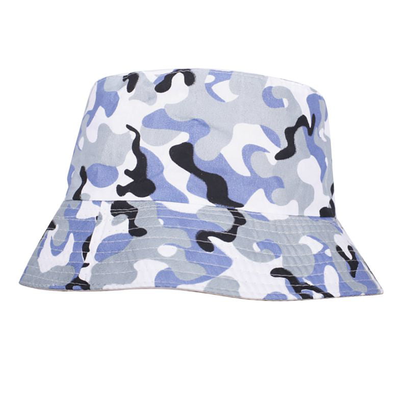 Sun Bucket Crusher Hat White Camouflage Camo One Size Camping Outdoors Fishing 