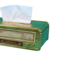 thumbnail image 6 of WeiLaiKeQi Radio Shaped Tissue Box Cover Cute Napkin Case for Restaurant Hotel Bathroom Gold, 6 of 9