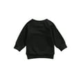 thumbnail image 5 of Kids Pullover, Letters Printed Pattern Long Sleeve Round Collar Tops, 5 of 8