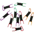 thumbnail image 2 of Soporte para hebilla con clip para botella de agua, 10 ganchos de mosquetón portátiles de colores con anillo en D para acampar, caminar, viajar con silbato de emergencia de aluminio JAMW Sencillez, 2 of 5