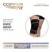 Copper Fit® RAPID RELIEF Knee Wrap | Adjustable | Hot & Cold Therapy Gel Pack