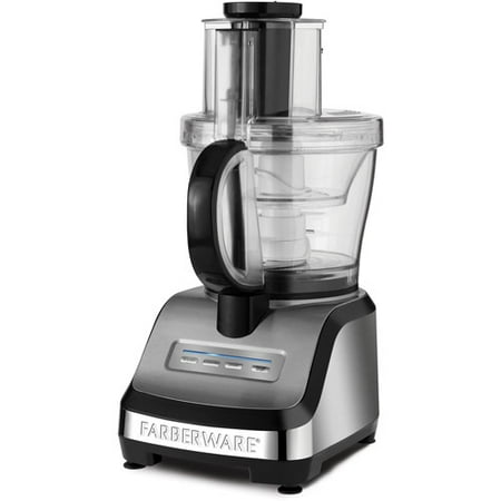 Farberware® 12-Cup Food Processor w/ 4-Cup Nested Workbowl, Stainless Steel Base