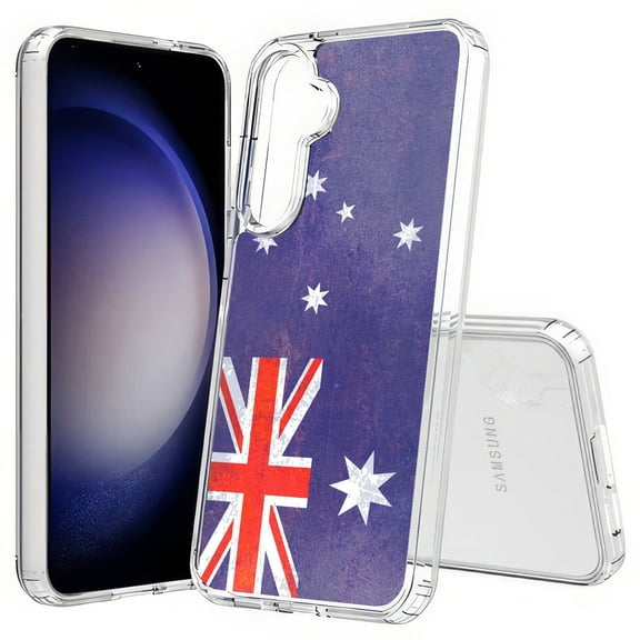 TalkingCase Slim Fit Phone Case Compatible for Samsung Galaxy S25(Not S25 Plus/Ultra), Old Flag Australia Print, Lightweight,Flexible, USA Print