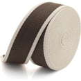 thumbnail image 3 of 1 1/2 Inches Cotton Webbing Strap, Two Tone Heavy Webbing Straps for Arts and Crafts, Luxury Bag Strap (5 Yards, Brown-Ivory), 3 of 10