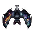 thumbnail image 3 of 4/3/2/1pcs Halloween Bat Decor, Stained Glass Bat Suncatcher Window Hanging, Gothic Bat Acrylic Wall Art Decorations, Window Hanging Ornaments for Indoor Outdoor Decor, 3 of 6