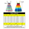thumbnail image 3 of LUOGENLI Dresses for Girls 8-10 Party Girl's Summer Boho Strap Tiered Maxi Cute Vacation Dresses Dresses for Girls 12-14 Trendy Girls Dresses Orange 4-5 Years, 3 of 4