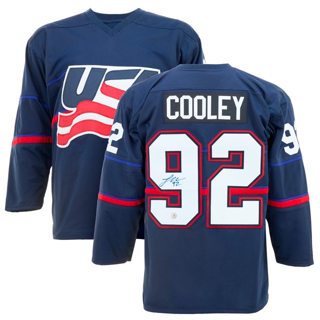 Logan Cooley Autographed Team USA Custom Hockey Nation Jersey