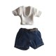 thumbnail image 2 of Ropa para figuras de acción a escala 1:12, ropa para muñecas con cinturón, disfraces de muñecas DIY para cosplay estilo C, 2 of 9