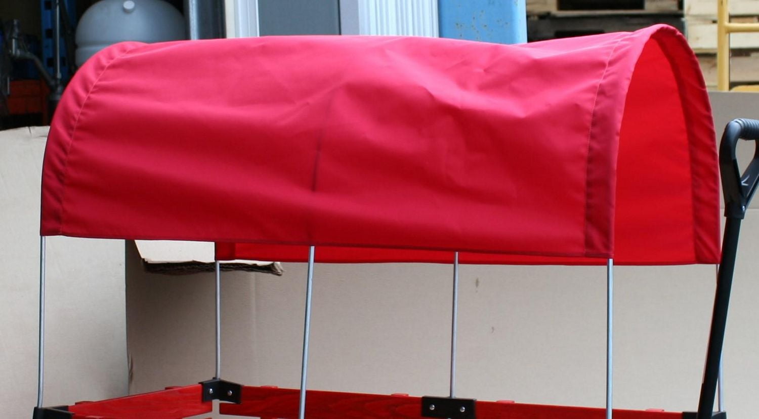 Millside full red canopy for 20 " x 38" wagons
