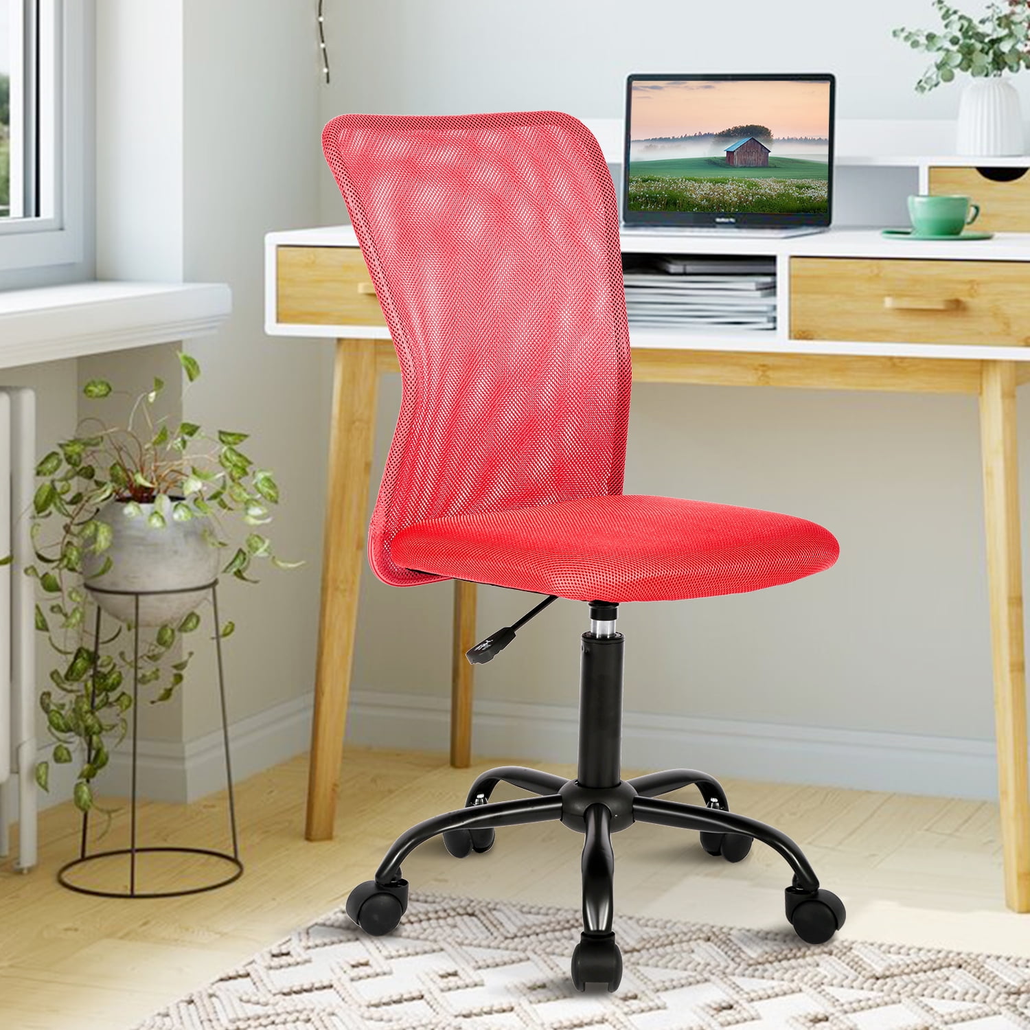 Ergonomic Desk Chair Height Adjustable Mesh Home Office Chair with
