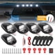 thumbnail image 1 of Kit de luz de marcador de cabina LED para techo de camioneta | Lámpara de conducción impermeable universal de 12 LED para SUV Truck RV Trailer | Fácil instalación | ABS duradero | Paquete de 5 | 12V, 1 of 9