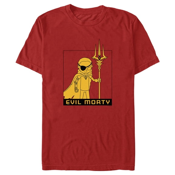 Men's Rick And Morty Evil Morty Graphic Tee Red X Large