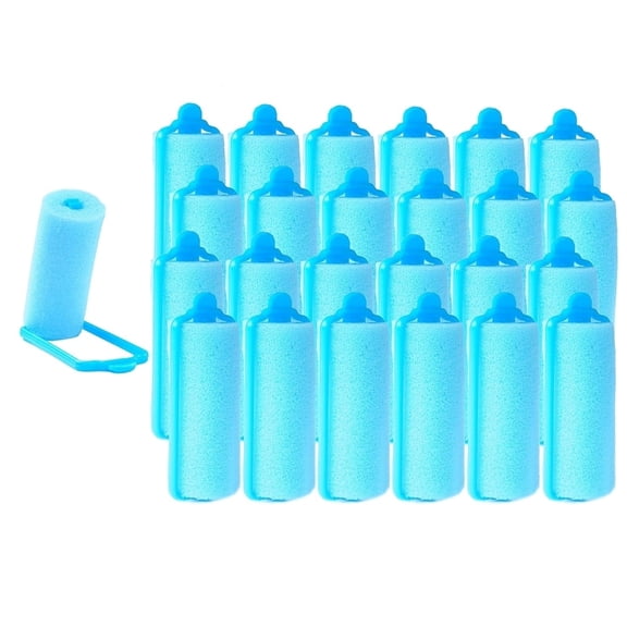 24 Pieces Sponge Hair Rollers,Foam Rollers,Foam Rollers for Women Girls,Hair Curlers for Hairdressing Styling(0.78 inch,Random Color)