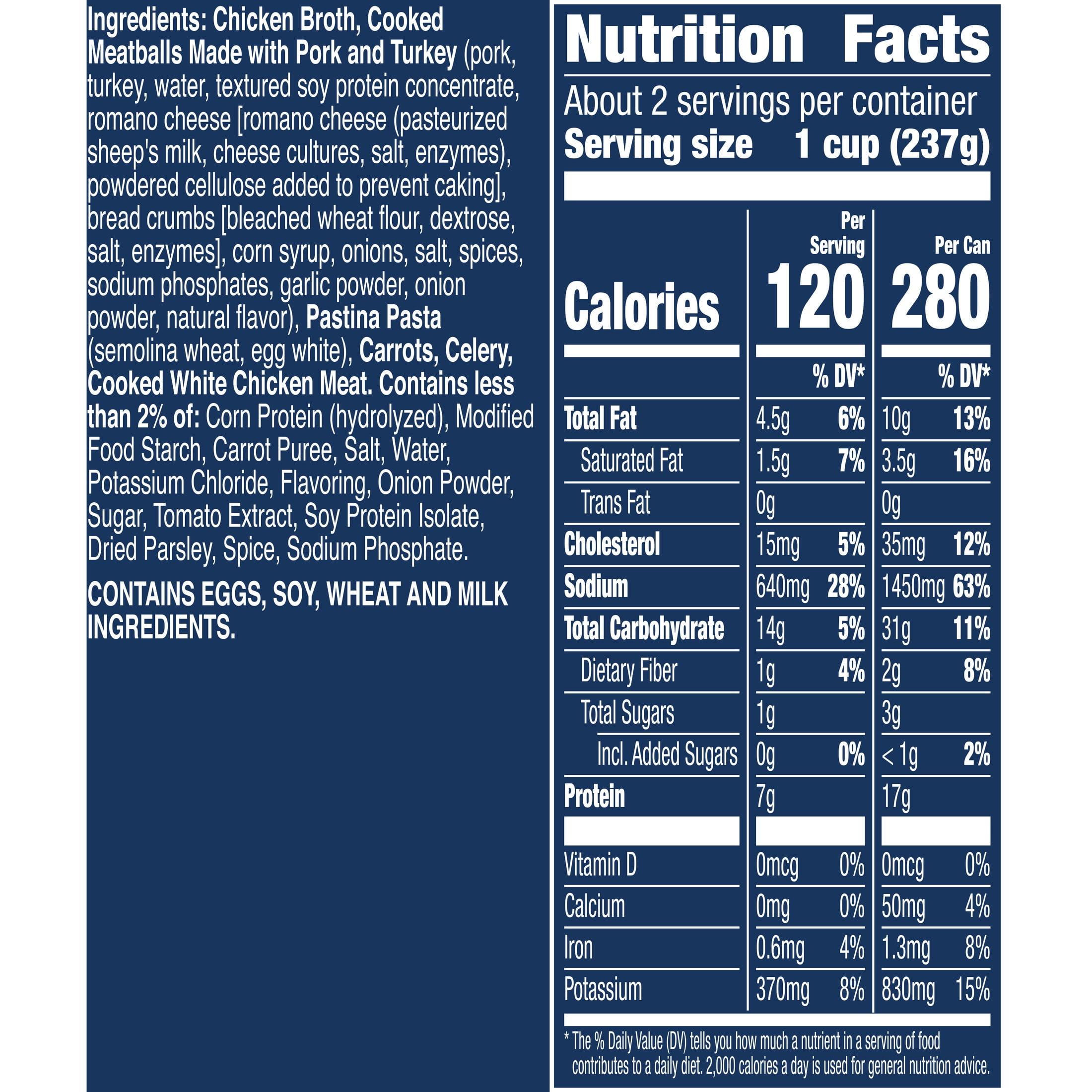 (4 pack) Progresso Chickarina Soup, Traditional Canned Soup, 19 oz