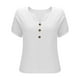 thumbnail image 5 of Vestidos Casuales Para Mujer, Blusas De Mujer De Moda Blusa informal de lino con cuello en V y manga corta con capucha para mujer, 5 of 6