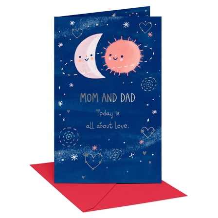 American Greetings Valentine's Day Card for Mom and Dad (Moon and Sun)
