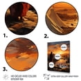 thumbnail image 3 of Designart "Sahrawi Tents Landscape I" Landscapes Framed Wall Art - Global Yellow Africa Landscape Bedroom Framed Canvas Wall Art, 3 of 6