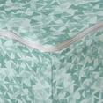 thumbnail image 4 of Turquoise Rectangle Pouf, Abstract Triangle Shape in Modern Contemporary Geometrical Design Art, Under Desk Foot Stool for Living Room Office Ottoman with Cover, 25", Turquoise Teal, by Ambesonne, 4 of 4