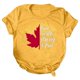 thumbnail image 2 of Gibobby Playera Corte clásico para Mujer Mujeres Casual Impresión Manga Corta Cuello Redondo Camiseta Suelta Blusa Tops(Amarillo,CH), 2 of 4