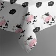 thumbnail image 5 of White Cow Cloud Pattern Square Tablecloth,Waterproof Square Table Cover,Wipeable Spillproof Washable Table Cover for Home Kitchen Party Decor 42"X42"(107x107cm), 5 of 6