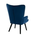 thumbnail image 6 of Luccalily Velvet Accent Sofa Chair, Modern Reading Chair Offer Armrest,Comfortable Backrest,Leisure Chair with Solid Wood Legs for Living Room Bedroom, 6 of 11