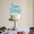 thumbnail image 4 of Decoración para tartas FLORCMET, hecha a mano, con purpurina, de feliz cumpleaños, azul, 4 of 8