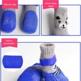thumbnail image 3 of Calcetines antideslizantes para perros, botas impermeables para perros, zapatos de algodón para mascotas para interior azul S, 3 of 5