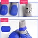 thumbnail image 3 of Calcetines antideslizantes para perros, botas impermeables para perros, zapatos de algodón para mascotas, protector de patas para interiores (azul) L, 3 of 5