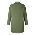 thumbnail image 4 of Paiwinds Women's V-Neck Solid Color Shirts Mid-Length Tops Long-Sleeve V-Neck Tops/Shirts, 4 of 6