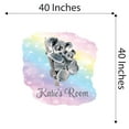 thumbnail image 4 of Animal Watercolor Custom Name Wall Decals for Kids Room - Bear Animal Family Personalized Name Outdoor Scene Personalized Bedroom Wall Sticker Water Color Style - Size: 40 In x 40 In, 4 of 5