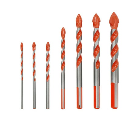 Multifunctional Ceramic Wall Drill Bit Set Anti-skid Triangle Shank Alloy Hole Opener for Tile Glass Brick Wall (Best Drill Bit For Brick Walls)