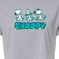 thumbnail image 3 of Peanuts - Snoopy - Juniors Cropped Cotton Blend T-Shirt, 3 of 6