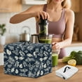 thumbnail image 3 of ZIATUBLES Leaf Print Juicer Cover Dustproof Stain Resistant Foldable Kitchen Appliance Cover with Top Handle, Fits Most Blender Juicers, 17 "W x 11 "D x 15 "H, 3 of 7