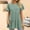 Green, variant on Womens Tops, Summer Clearance Womens Casual Solid Color Round Neck Short Sleeve Tops Blouses
