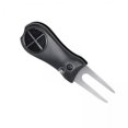 thumbnail image 1 of 3xGolf Divot Repair Tool Plegable Golf Putting Green Tenedor Para Suministros De Entrenamiento Negro, 1 of 8
