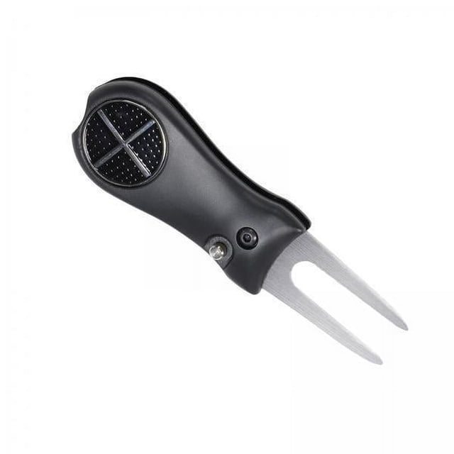 3xGolf Divot Repair Tool Plegable Golf Putting Green Tenedor Para Suministros De Entrenamiento Negro